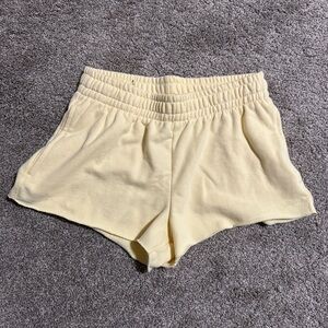 Garage Women's Light Yellow Athletic Shorts